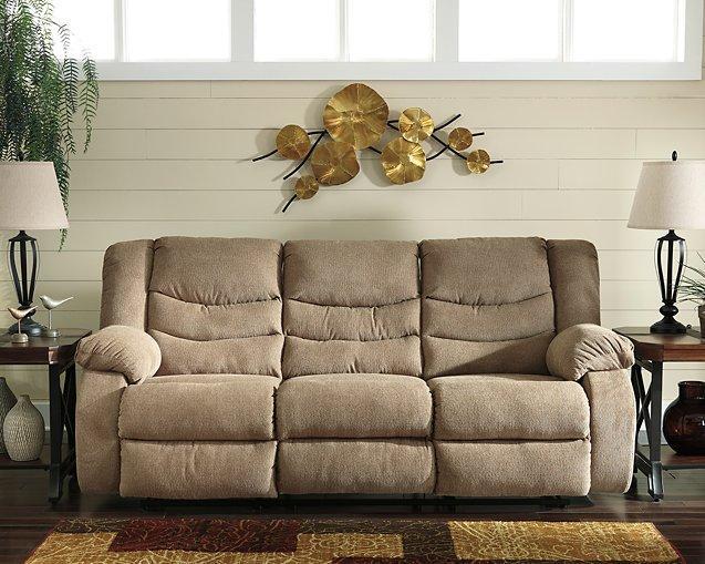 Tulen chocolate by ashley clearance 9860588 reclining sofa