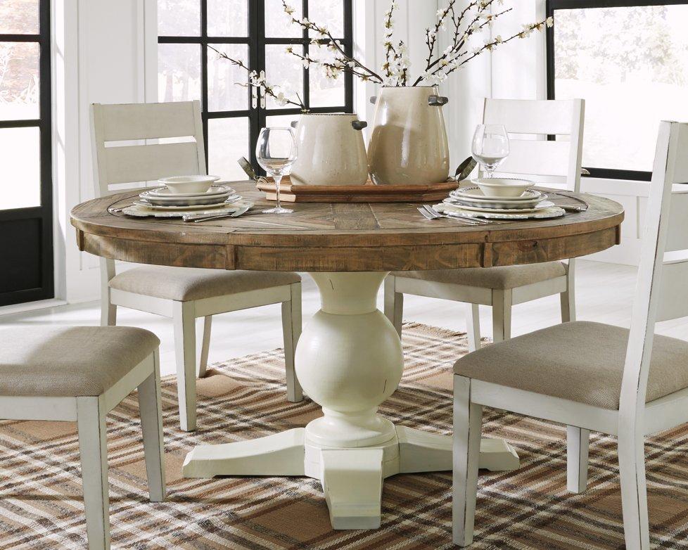 Round Kitchen Table Kimonte Signature Design By Ashley Dining