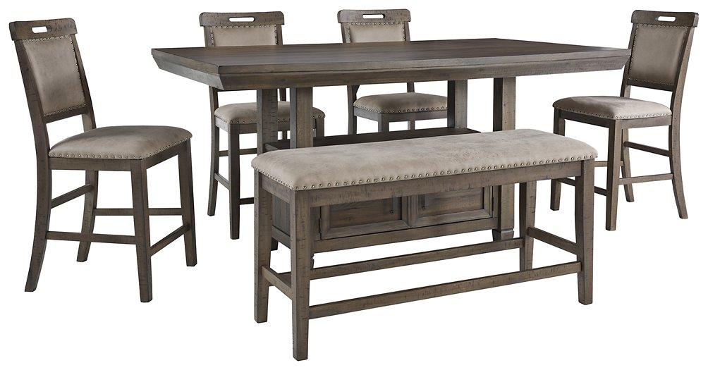 Johurst Benchcraft 6Piece Counter Height Dining Room Package Dream