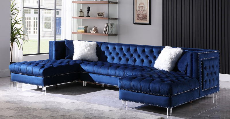Vienna Velvet Blue Sectional