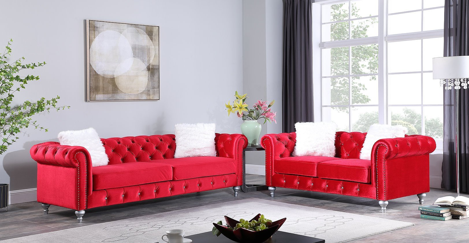 Aya Velvet Set 750 Mega Furniture Outlet Birmingham AL Living