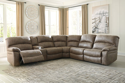 Segburg Benchcraft 4-Piece Power Reclining Sectional image