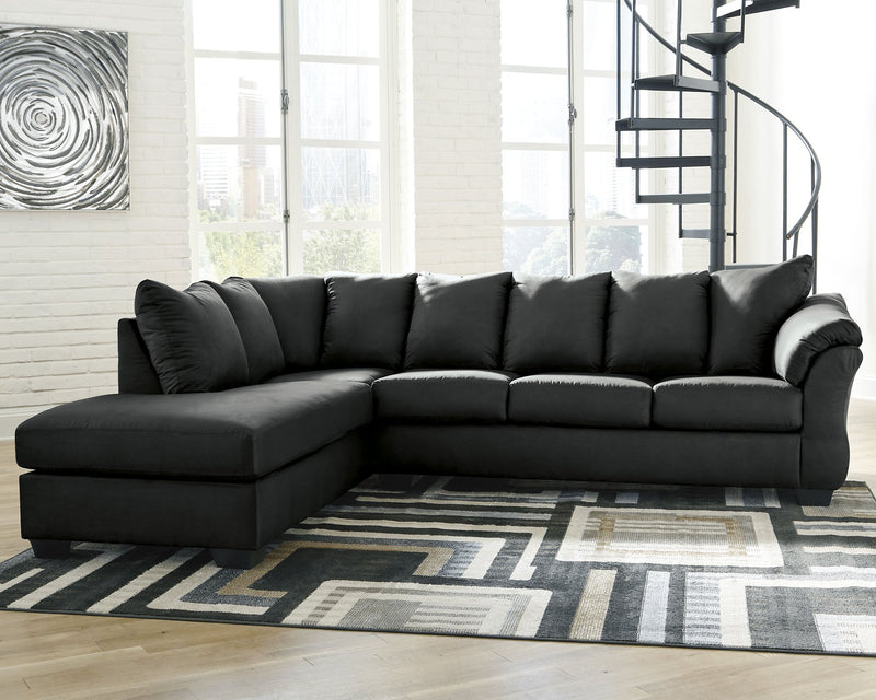 Darcy two piece shop sectional with chaise