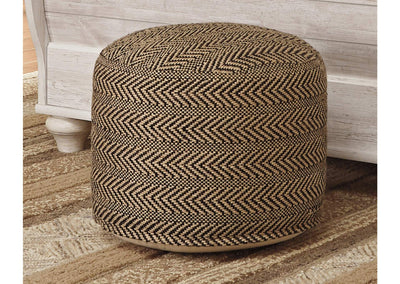 Chevron Pouf - Dream Furniture Outlet