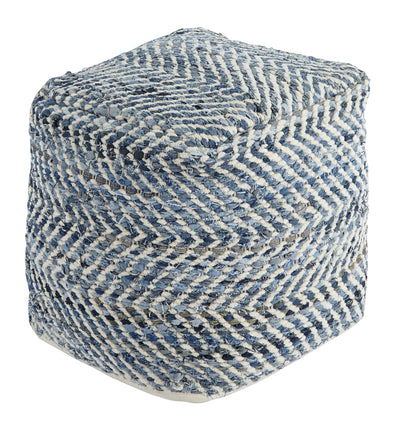 Chevron Pouf - Dream Furniture Outlet