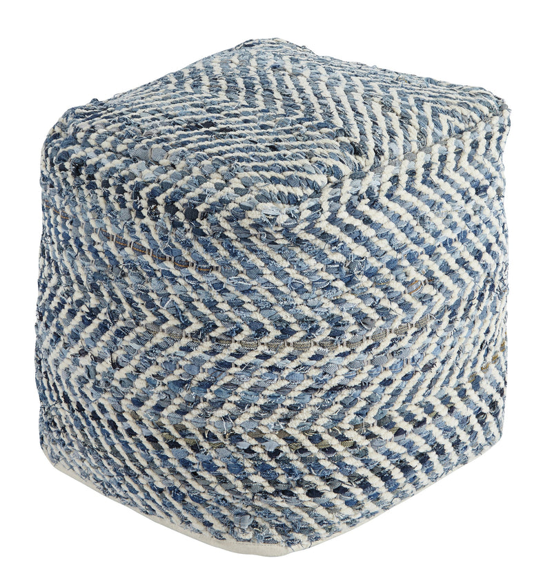 Chevron Pouf - Dream Furniture Outlet