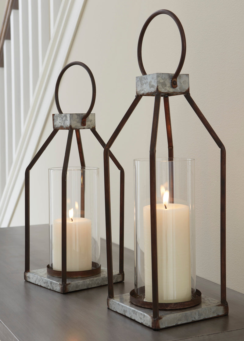 Diedrick Lantern (Set of 2) - Dream Furniture Outlet