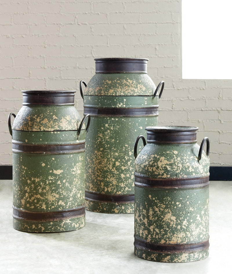 Elke Milk Can (Set of 3) - Dream Furniture Outlet