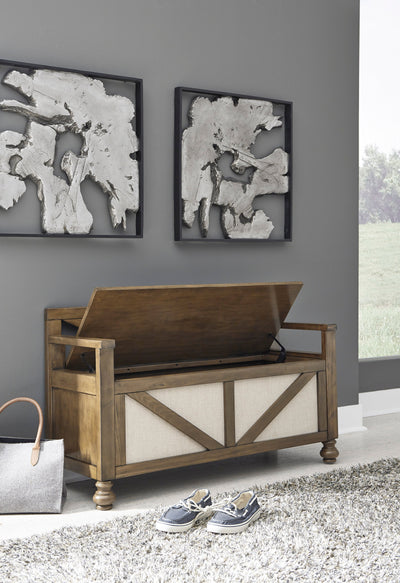 Brickwell Storage Bench - Dream Furniture Outlet
