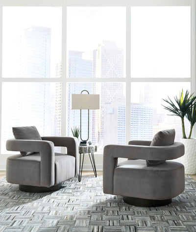 Alcoma Swivel Accent Chair - Dream Furniture Outlet