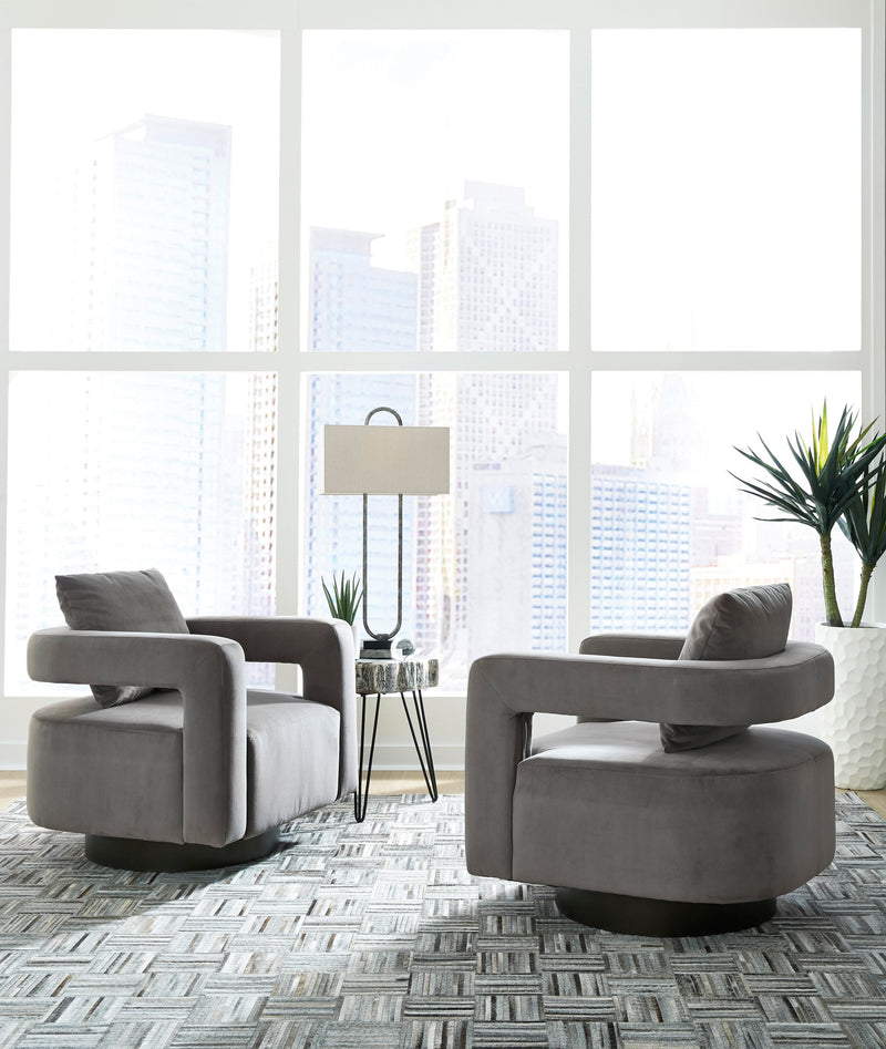 Alcoma Swivel Accent Chair - Dream Furniture Outlet