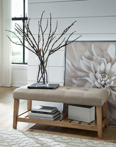 Cabellero Upholstered Accent Bench - Dream Furniture Outlet