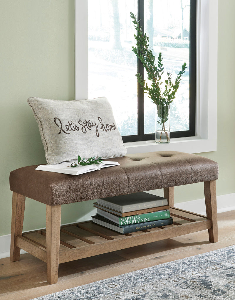 Cabellero Upholstered Accent Bench - Dream Furniture Outlet