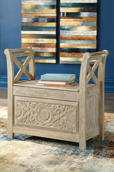 Fossil Ridge Accent Bench - Dream Furniture Outlet