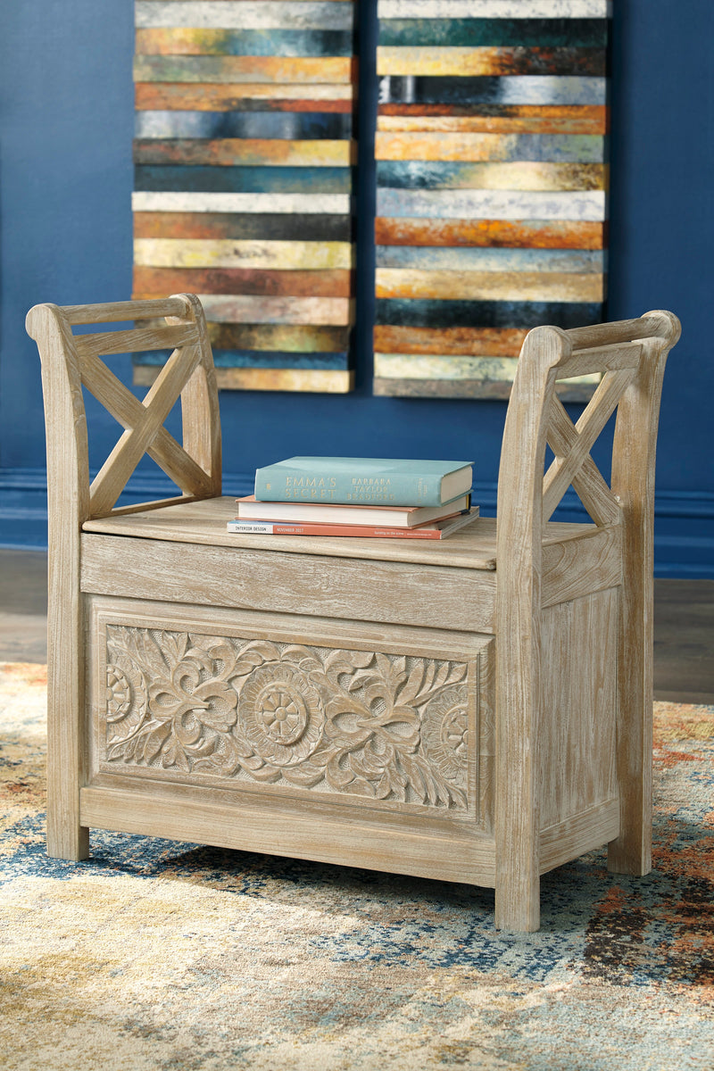 Fossil Ridge Accent Bench - Dream Furniture Outlet