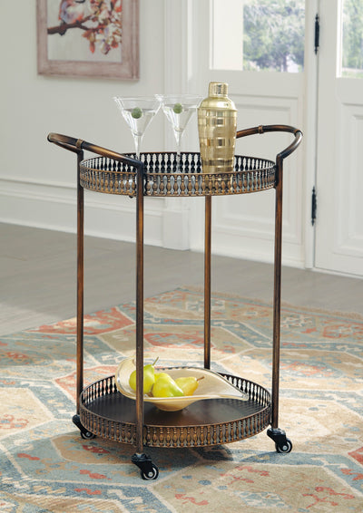 Clarkburn Bar Cart - Dream Furniture Outlet