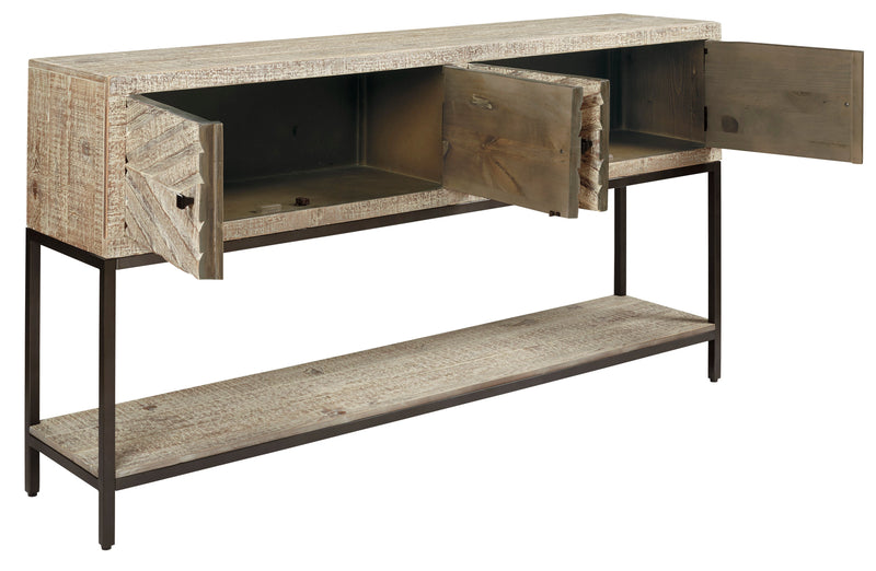 Roanley Sofa/Console Table - Dream Furniture Outlet