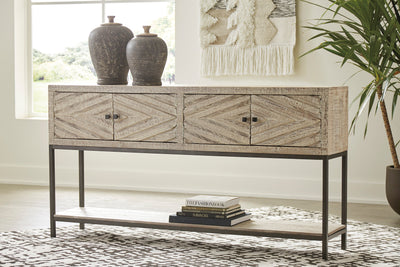 Roanley Sofa/Console Table - Dream Furniture Outlet