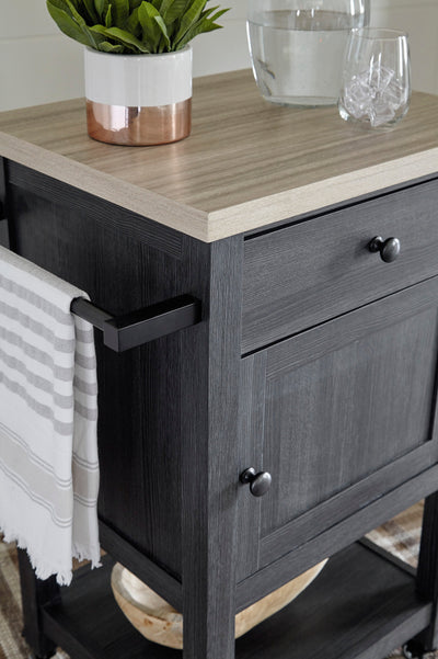Boderidge Bar Cart - Dream Furniture Outlet