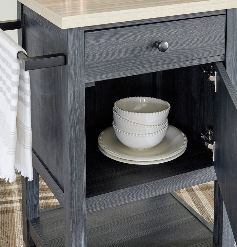 Boderidge Bar Cart - Dream Furniture Outlet
