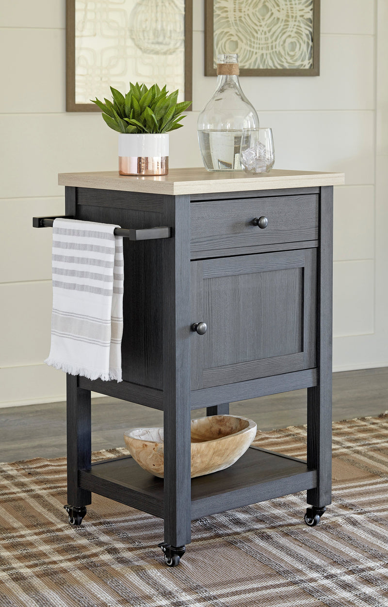 Boderidge Bar Cart - Dream Furniture Outlet