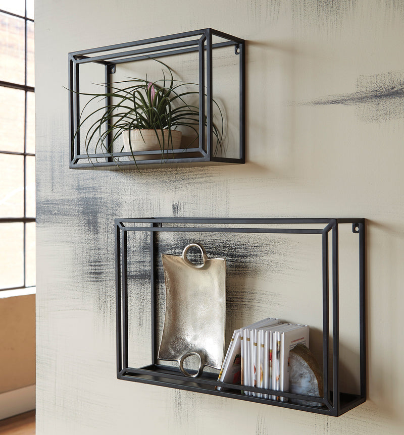Ehren Wall Shelf (Set of 2) - Dream Furniture Outlet