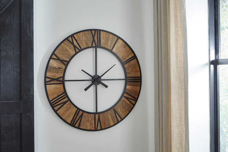 Byram Wall Clock - Dream Furniture Outlet