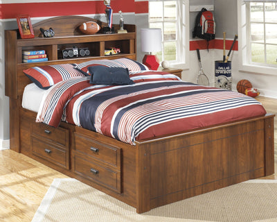 Barchan Signature Design by Ashley Bookcase Bed with 2 Storage Drawers image