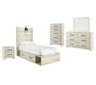 Cambeck Signature Design 7-Piece Youth Bedroom Set with 2 Storage Drawers and Nightstand image