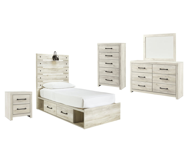 Cambeck Signature Design 7-Piece Youth Bedroom Set with 4 Storage Drawers and Nightstand image