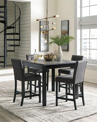Garvine Signature Design by Ashley Square Counter TBL Set 5CN image