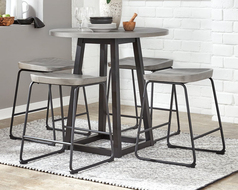 Showdell Signature Design by Ashley Round DRM Counter Table image