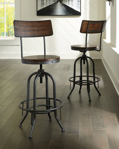 Odium Signature Design by Ashley Tall Swivel Barstool 2CN image