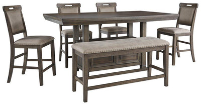 Johurst Benchcraft 6-Piece Counter Height Dining Room Package image