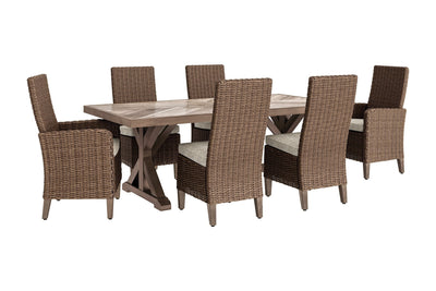 Beachcroft Signature Design 7-Piece Outdoor Dining Set image
