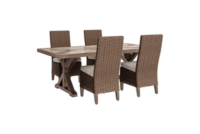 Beachcroft Signature Design 5-Piece Outdoor Dining Set image