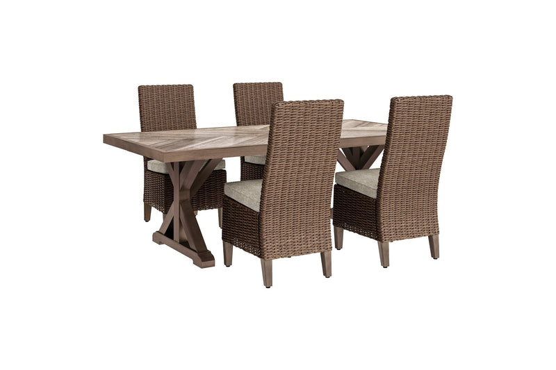 Beachcroft Signature Design 5-Piece Outdoor Dining Set image