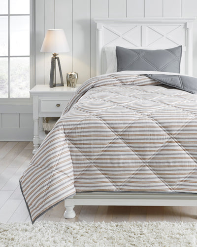 Rhey 3-Piece Full Comforter Set - Dream Furniture Outlet