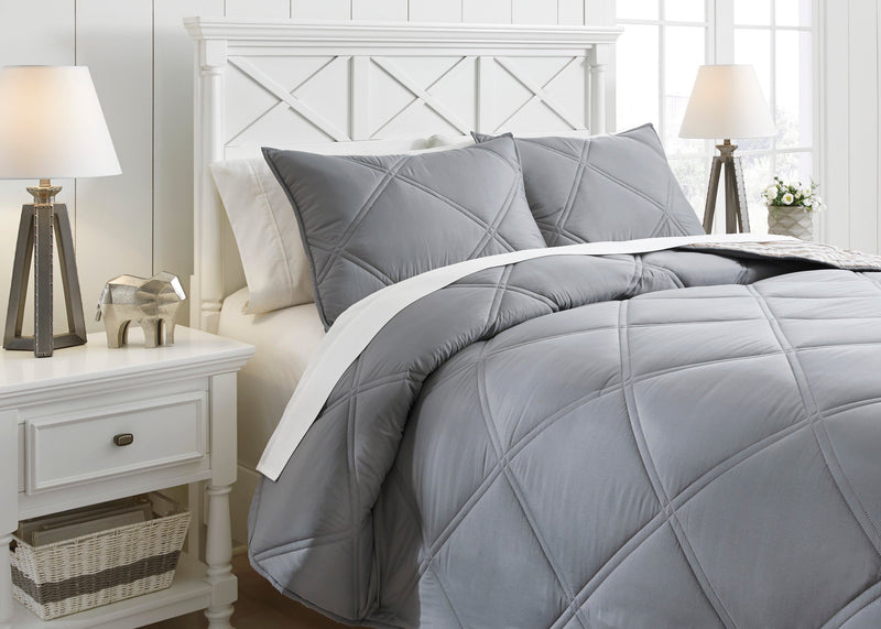 Rhey 3-Piece Full Comforter Set - Dream Furniture Outlet