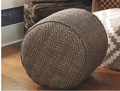 Chevron Pouf - Dream Furniture Outlet