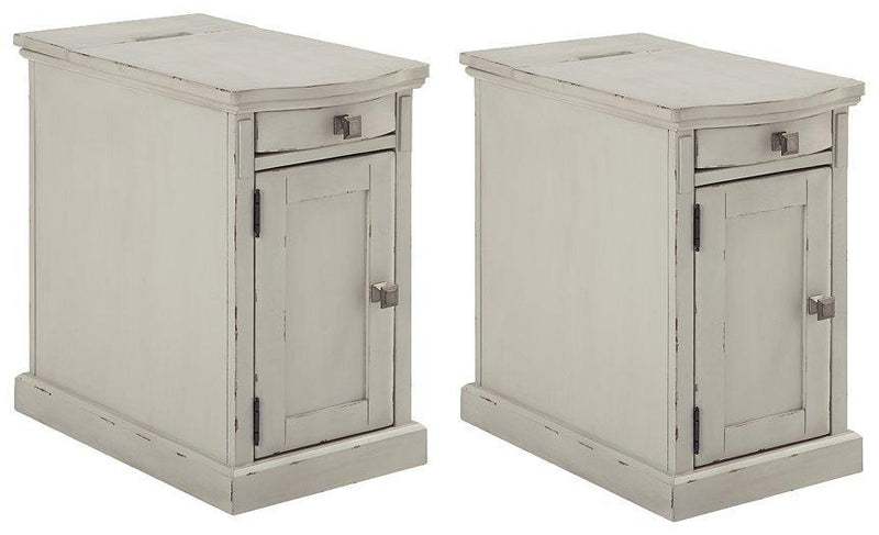 Laflorn White Signature Design 2-Piece End Table Set image