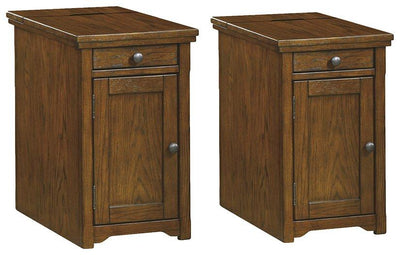Laflorn Dark Brown Signature Design 2-Piece End Table Set image
