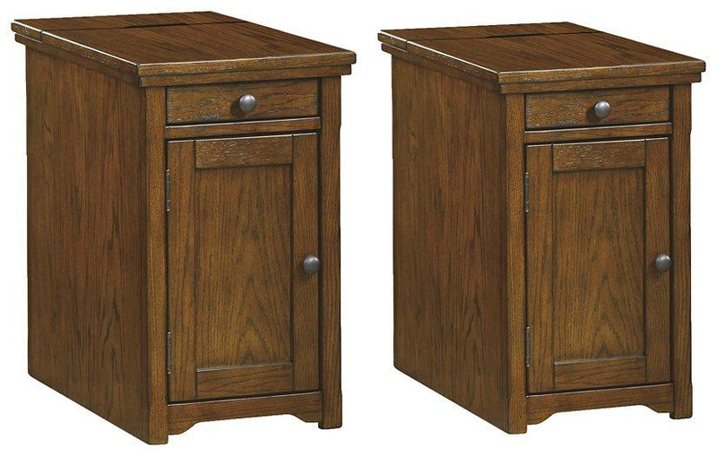 Laflorn Dark Brown Signature Design 2-Piece End Table Set image