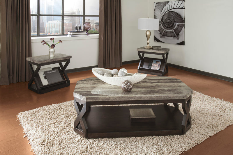 Radilyn Faux Marble Table (Set of 3) - Dream Furniture Outlet