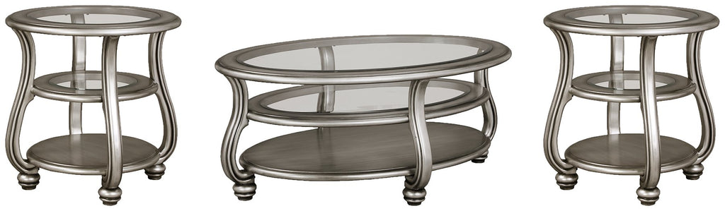 Coralayne Signature Design 3-Piece Occasional Table Set – Dream