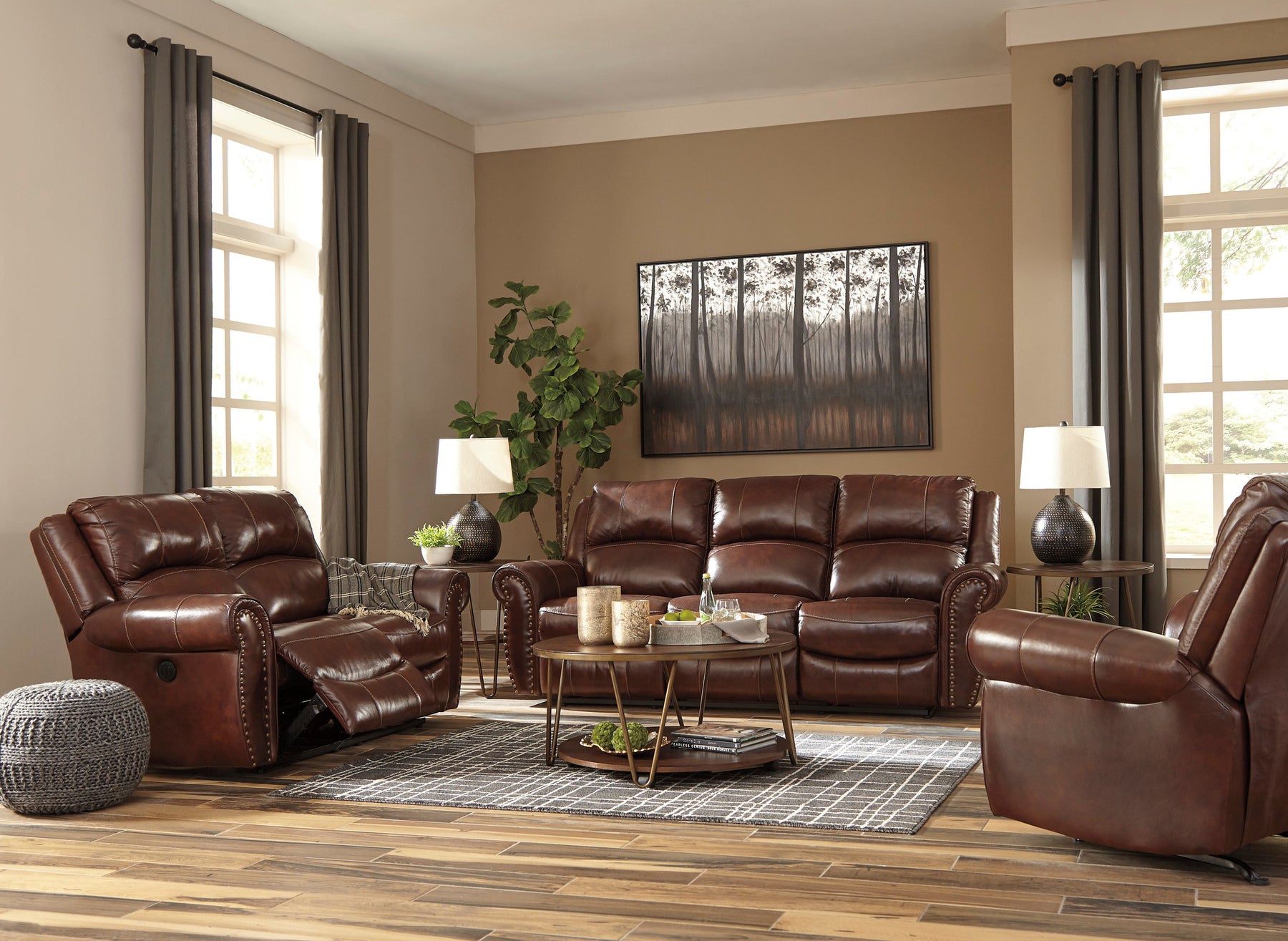 Bingen harness reclining living room set deals